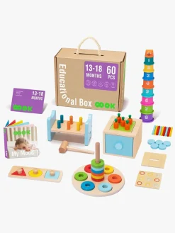 Legetøj Til Børn På 0-10 År|Babylegetøj-TookyToy Aktivitetskasse 13-18 Måneder Flerfarvet