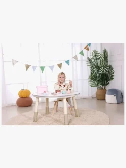 Rolleleg-TookyToy Cutting Spisesæt, Pink Lyserød