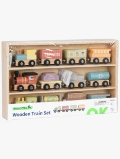 Togbaner & Legeborde-TookyToy Wooden Togsæt