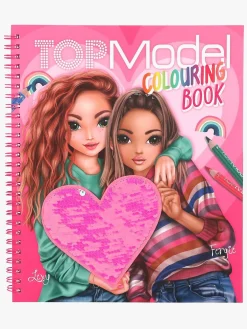 Kreativt Legetøj-TOPModel TOP Model Malebog med Pailletter