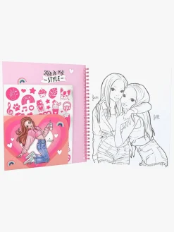 Kreativt Legetøj-TOPModel TOP Model Malebog med Pailletter