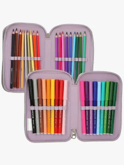 Kreativt Legetøj-TOPModel COWGIRL Penalhus med 3 Rum Lyserød