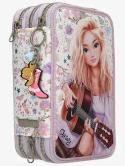 Kreativt Legetøj-TOPModel COWGIRL Penalhus med 3 Rum Lyserød