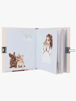 Kreativt Legetøj-TOPModel Dagbog med Hjertelås DOGGY Lyserød