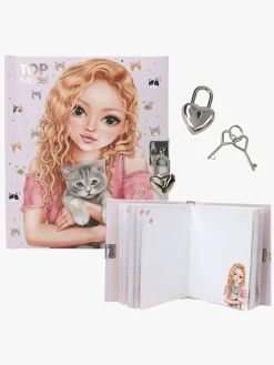 Kreativt Legetøj-TOPModel Dagbog med Hjertelås KITTY Lyserød