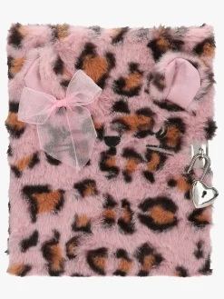 Kreativt Legetøj-TOPModel Dagbog Pelset med Hjertelås, Pink Lyserød