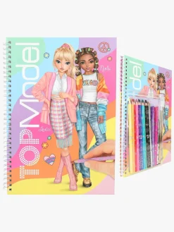 Kreativt Legetøj-TOPModel Designbog med Farveblyanter