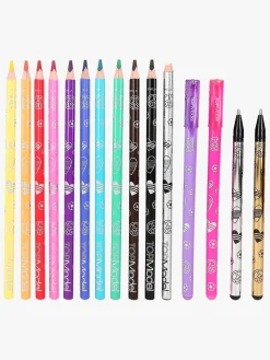 Kreativt Legetøj-TOPModel Designbog med Farveblyanter