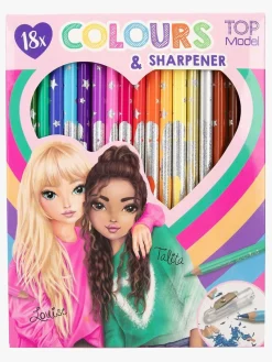 Kreativt Legetøj-TOPModel Farveblyanter med Blyantspidser