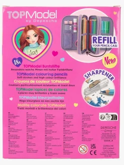 Kreativt Legetøj-TOPModel Farveblyanter med Blyantspidser