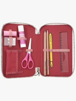 Kreativt Legetøj-TOPModel LEOHEART Penalhus med 3 Rum Hayden Lyserød