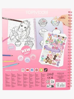 Kreativt Legetøj-TOPModel Malebog Cake & Bake