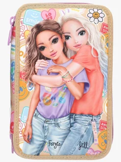 Kreativt Legetøj-TOPModel Penalhus med 3 Rum Girl Power Flerfarvet