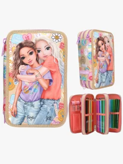 Kreativt Legetøj-TOPModel Penalhus med 3 Rum Girl Power Flerfarvet