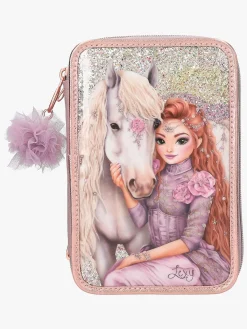 Kreativt Legetøj-TOPModel Penalhus med 3 Rum Viva Violet Lyserød