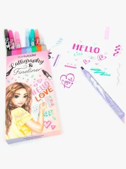 Kreativt Legetøj-TOPModel Skrivesæt 8-pak, Calligraphy & Fineliner