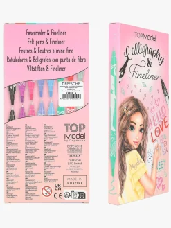 Kreativt Legetøj-TOPModel Skrivesæt 8-pak, Calligraphy & Fineliner