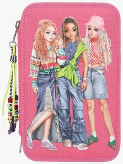 Kreativt Legetøj-TOPModel Tredelt Penalhus Joy Lyserød