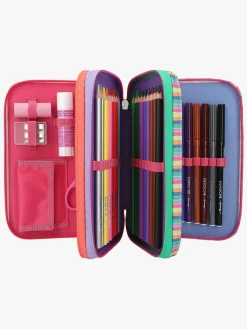 Kreativt Legetøj-TOPModel Tredelt Penalhus Joy Lyserød