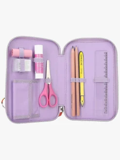 Kreativt Legetøj-TOPModel Tredelt Penalhus med Magnetisk Uro Joy Lilla