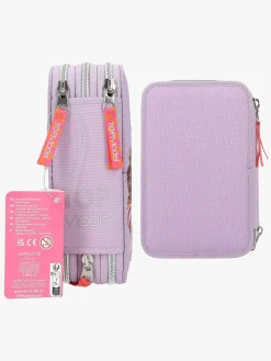 Kreativt Legetøj-TOPModel Tredelt Penalhus med Magnetisk Uro Joy Lilla