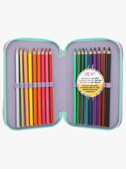 Kreativt Legetøj-TOPModel Tredelt Penalhus Snap Shots Lilla/Flerfarvet