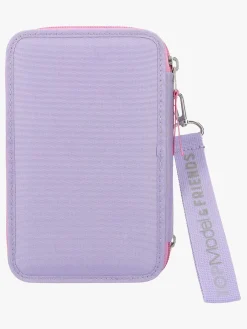 Kreativt Legetøj-TOPModel Tredelt Penalhus Snap Shots Lilla/Flerfarvet