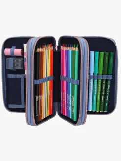 Kreativt Legetøj-TOPModel Tredelt Penalhus LED-lys Wolf Flerfarvet