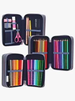 Kreativt Legetøj-TOPModel Tredelt Penalhus LED-lys Wolf Flerfarvet