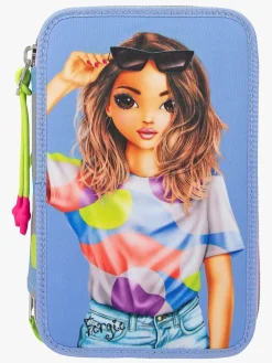 Kreativt Legetøj-TOPModel Tredelt Penalhus Flash Blå