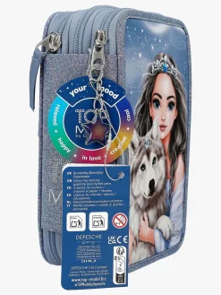 Kreativt Legetøj-TOPModel Tredelt Penalhus Wolf Flerfarvet