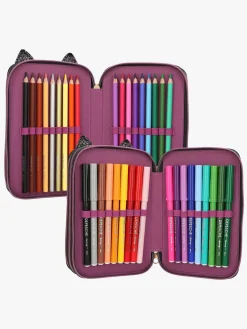 Kreativt Legetøj-TOPModel Tredelt Penalhus Rebel Kitty, Leo Flerfarvet