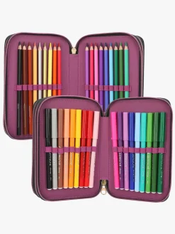 Kreativt Legetøj-TOPModel Tredelt Penalhus Rebel Kitty Flerfarvet