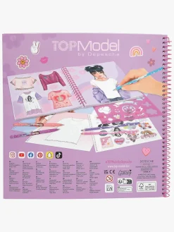 Kreativt Legetøj-TOPModel T-shirt Designbog DIY-sæt