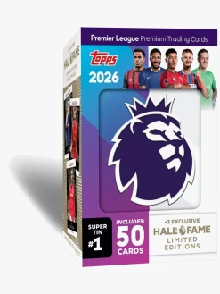 Spil & Puslespil-Topps Premier League Samlekort Startpakke Super Tin 53 Stk.