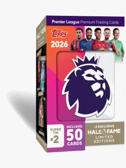 Spil & Puslespil-Topps Premier League Samlekort Startpakke Super Tin 53 Stk.