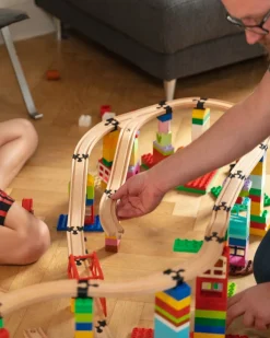 Togbaner & Legeborde-TOY2TrackConnector TOY2 Track Connector Builder Set Large Koblinger