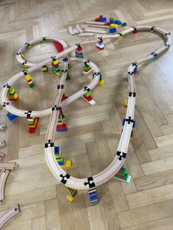 Togbaner & Legeborde-TOY2TrackConnector TOY2 Track Connector Builder Set Large Koblinger