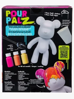 Kreativt Legetøj-TOYMONSTER POUR PALZ DIY-sæt Mal Din Egen Bjørn, Mango Sunset