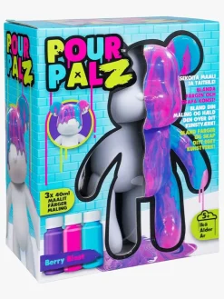 Kreativt Legetøj-TOYMONSTER POUR PALZ DIY-sæt Mal Din Egen Bjørn, Berry Blast