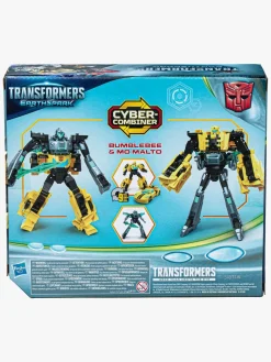 Legetøjsfigurer-Transformers EarthSpark Cyber-Combiner Figursæt Bumblebee & Mo Malto Flerfarvet