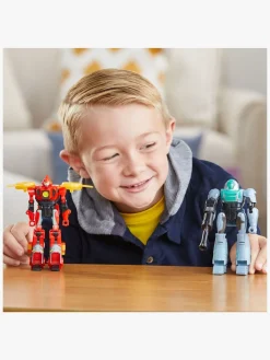 Legetøjsfigurer-Transformers EarthSpark Cyber-Combiner Figursæt Terran Twitch & Robby Malto Flerfarvet