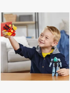 Legetøjsfigurer-Transformers EarthSpark Cyber-Combiner Figursæt Terran Twitch & Robby Malto Flerfarvet