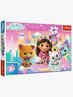 Spil & Puslespil-Trefl Gabby's Dollhouse Maxi Puslespil 24 Brikker