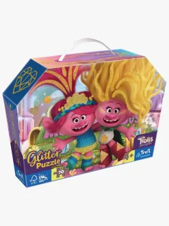 Spil & Puslespil-Trefl Junior Glitter Trolls Puslespil 70 Brikker