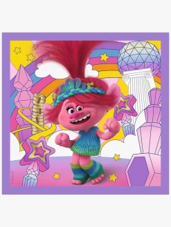 Spil & Puslespil-Trolls Trefl 3 Puslespil 3-i-1