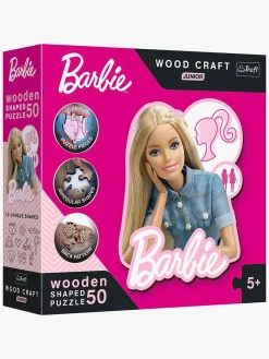 Spil & Puslespil-Barbie Trefl Wood Craft Junior dukke Puslespil 50 Brikker