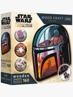 Spil & Puslespil-StarWars Trefl Wood Craft Origin Star Wars Puslespil The Mandalorian 160 Brikker