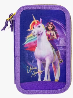 Kreativt Legetøj-UnicornAcademy Unicorn Academy Dobbelt Penalhus, Lilla