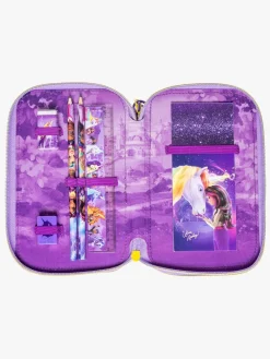 Kreativt Legetøj-UnicornAcademy Unicorn Academy Dobbelt Penalhus, Lilla